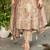Beige embroidered silk salwar suit with matching dupatta