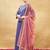 Blue embroidery pure silk kurta with plazzo and dupatta