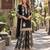Black georgette readymade suit with embroidery & sequence work