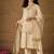 Beige embroidery silk blend kurta with pant and dupatta