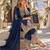 Navy georgette readymade suit with embroidery & sequence work