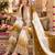 Brown&white georgette readymade suit with diamond & embroidery work
