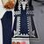 Navy rayon readymade suit with sequence & embroidery work