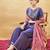 Blue embroidery pure silk kurta with plazzo and dupatta