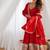 Women's Beautiful Embroidery Work Vichitra Silk Fabric Flared Anarkali Pant and Dupatta Set