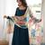 Women's Beautiful Solid Roman Silk Fabric Flared Anarkali Pant and Dupatta Set