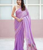 ritti space silk blend with thread hand embroidery