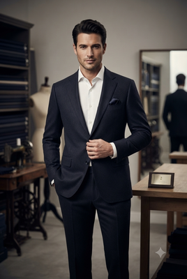 Blue casual blazer for men ::: men's party wear 1