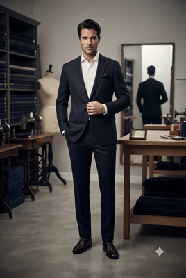 Blue casual blazer for men ::: men's party wear 2
