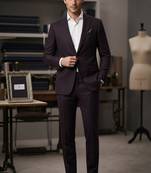 Dark maroon casual blazer for men ::: men's party wear