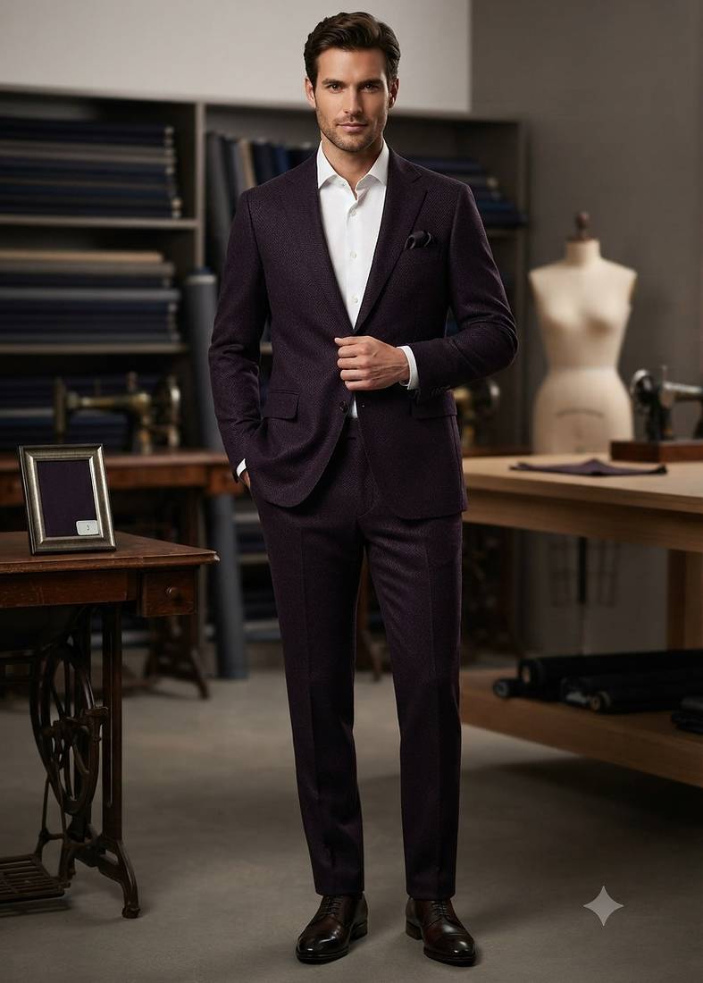 Wine casual blazer for men ::: men's party wear