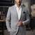 Grey casual blazer for men ::: men's party wear