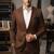 Tan brown casual blazer for men ::: men's party wear
