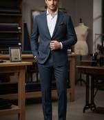 Steel grey casual blazer for men ::: men's party wear
