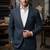 Steel grey casual blazer for men ::: men's party wear