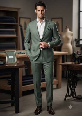 Pista green casual blazer for men ::: men's party wear 1