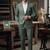 Pista green casual blazer for men ::: men's party wear