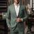 Pista green casual blazer for men ::: men's party wear