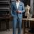Sky blue casual blazer for men ::: men's party wear