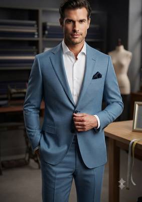 Sky blue casual blazer for men ::: men's party wear 2