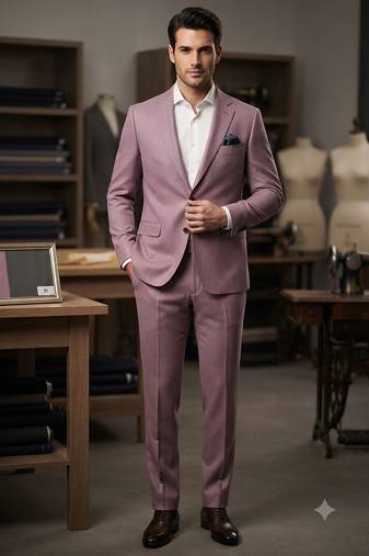 Pink casual blazer for men 