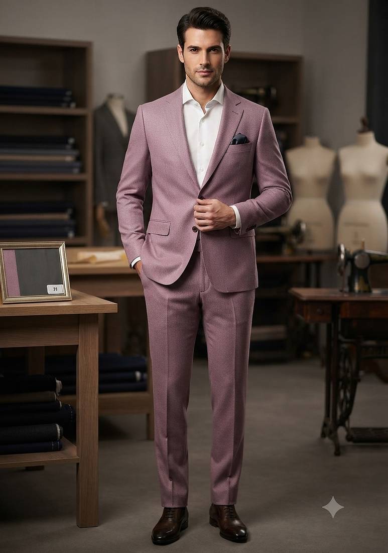 Pink casual blazer for men ::: men's party wear