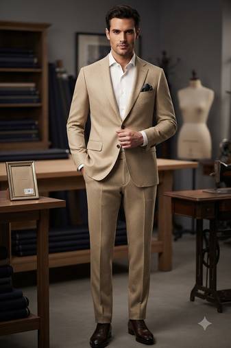 Golden casual blazer for men 
