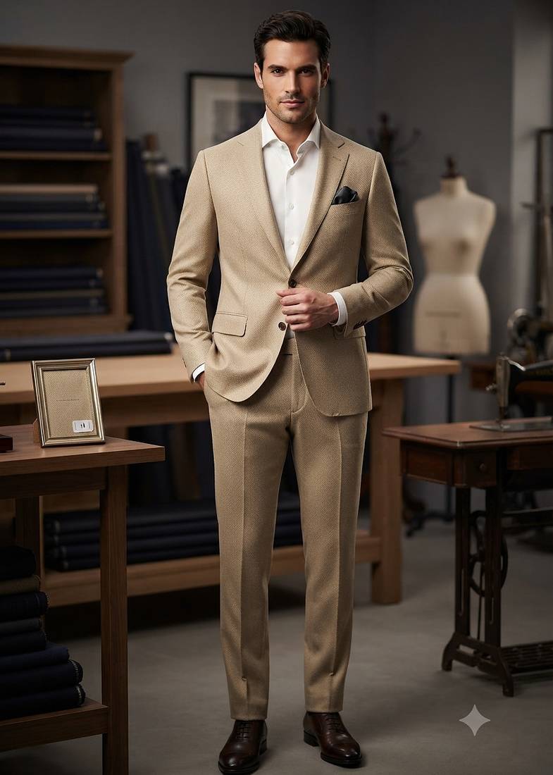 Golden casual blazer for men ::: men's party wear