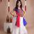 Navaratri special gota patti work lehenga with patch work top for kids