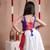 Navaratri special gota patti work lehenga with patch work top for kids