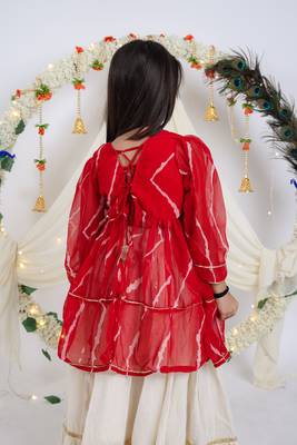 Navaratri special gota patti work lehenga with patch work top for kids 5
