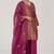 Grape wine pure banarasi festive kurta set