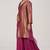 Grape wine pure banarasi festive kurta set