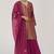 Grape wine pure banarasi festive kurta set