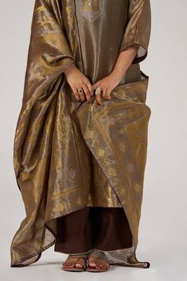 Glittered chocolate fudge kurta set 3