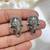 Oxidized German Silver Lord Ganesha Stud Earrings: Indian Jewelry Gift