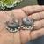 Oxidized Silver Fish Earrings: Indian Artisan Brass Dangles