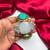 Multicolor Stone Hand cuff Statement Bracelet, Oxidized Silver Brass Cuff Bangle
