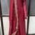 Maroon georgette stitched anarkali gown with zari embroidered dupatta ethnic wear