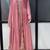 Baby pink georgette stitched anarkali gown with zari embroidered dupatta ethnic wear