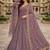 Lavender georgette stitched anarkali gown with zari embroidered dupatta ethnic wear