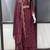 Brown embroidered vichitra silk fully stitched lehenga set with dupatta