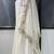 White georgette stitched anarkali gown with zari embroidered dupatta ethnic wear