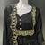 Black embroidered vichitra silk fully stitched lehenga set with dupatta