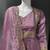 Lavender embroidered vichitra silk fully stitched lehenga set with dupatta