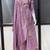 Lavender embroidered vichitra silk fully stitched lehenga set with dupatta