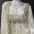 White embroidered vichitra silk fully stitched lehenga set with dupatta