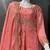 Pink embroidered vichitra silk fully stitched lehenga set with dupatta