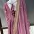 Lavender georgette stitched anarkali gown with zari embroidered dupatta ethnic wear