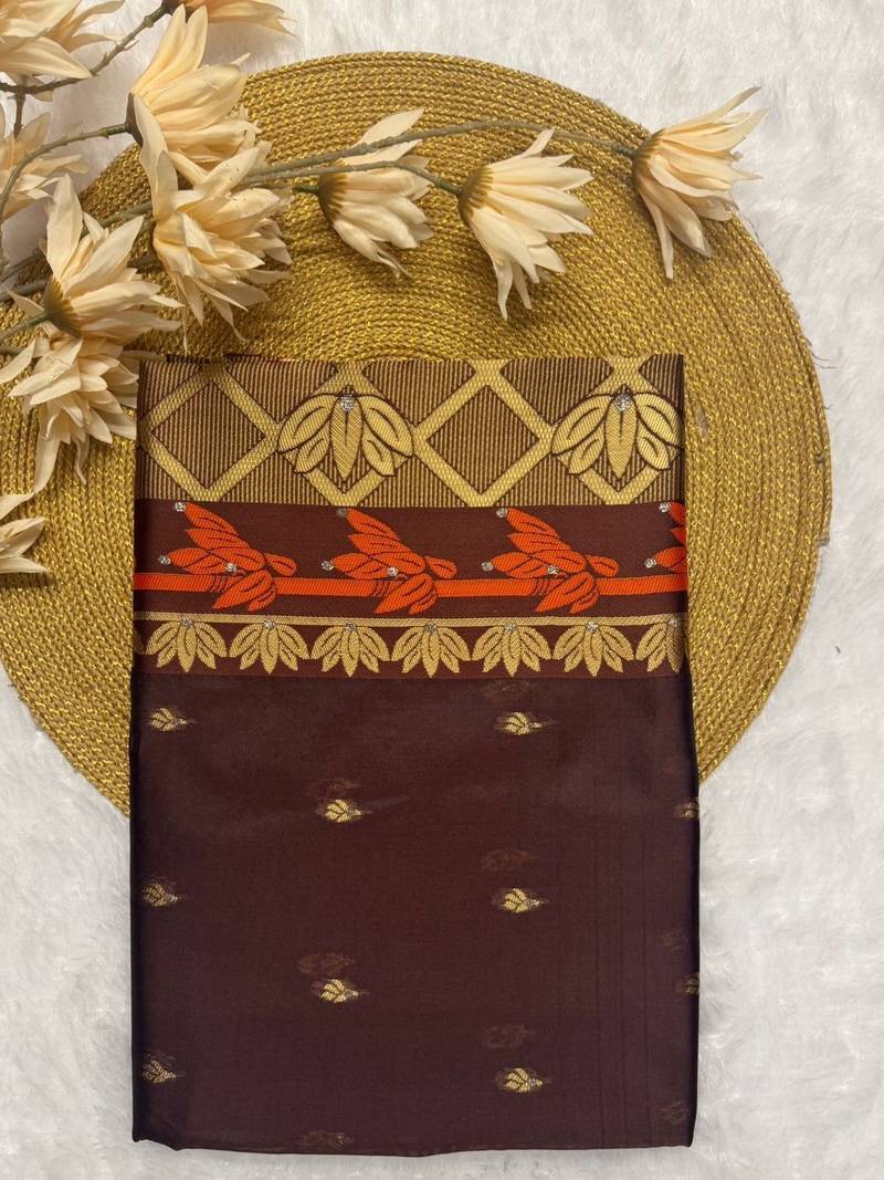Woven Design Zari Silk Blend Handloom Kanjeevaram Saree